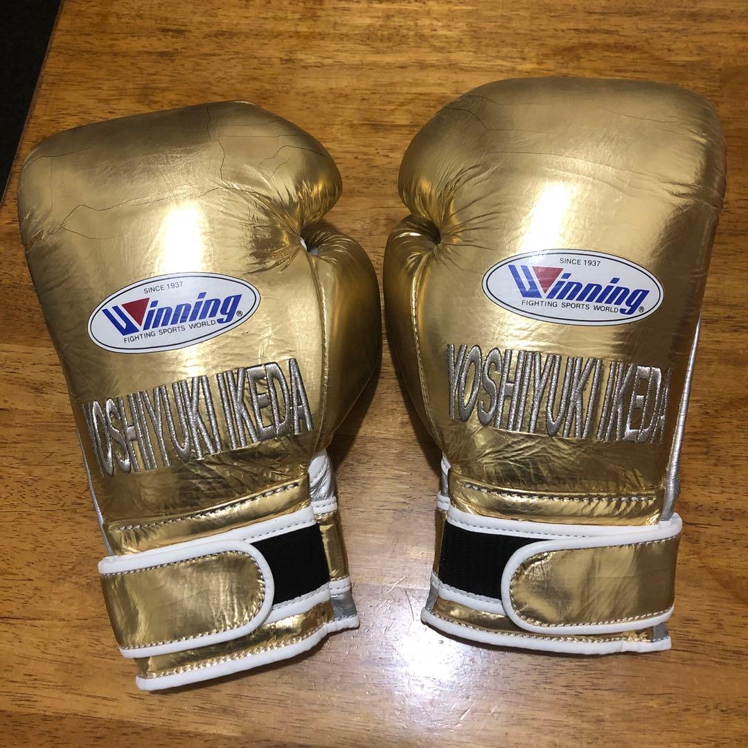 Winning ボクシンググローブ 10 oz ゴールド