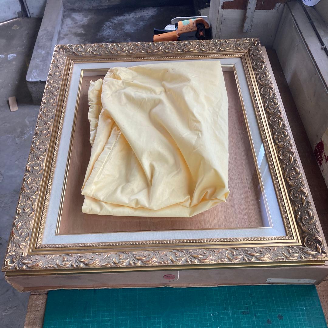 ゆ*か様 虹画堂 F10号 油彩額縁 ゴールドフレーム アクリル 金色 布カバー