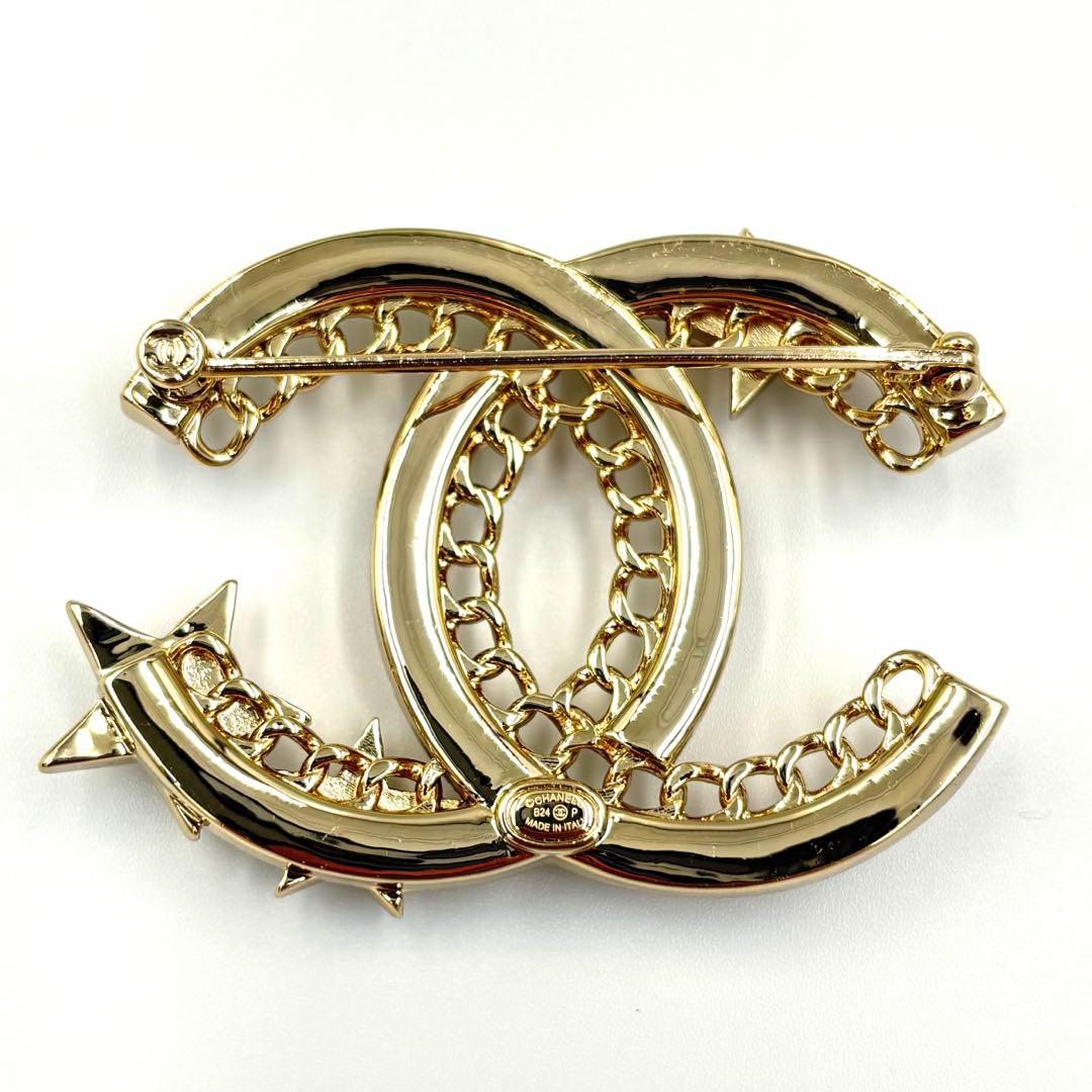 【極美品】シャネル CHANEL ブローチ ココマーク パール ラインストーン