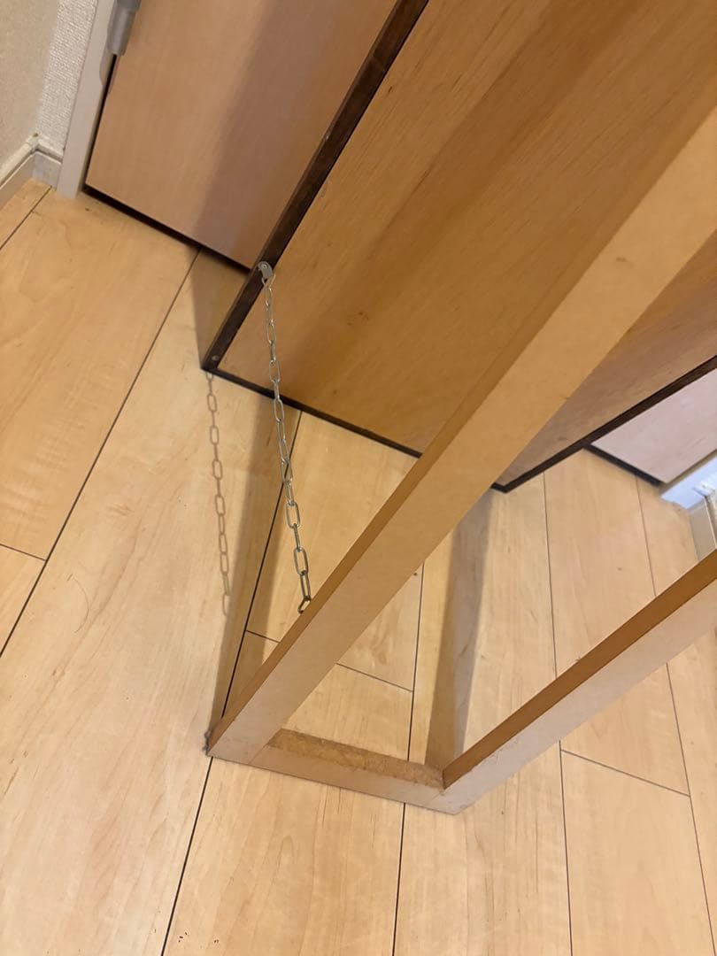 【職人手作り】ヨーロッパブナ製天然木フレーム　スタンドミラー　アンティーク　姿見