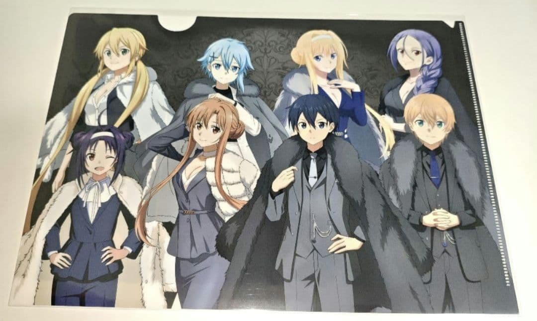 ソードアートオンライン クリアファイル 毛皮コート×スーツ AGF