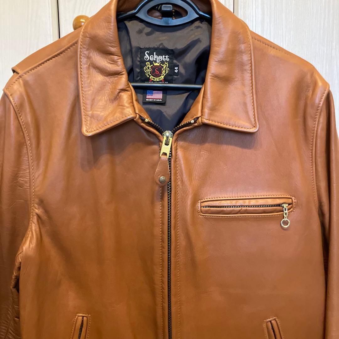 ショット レザージャケット トラッカー シングル キングサイズ 44