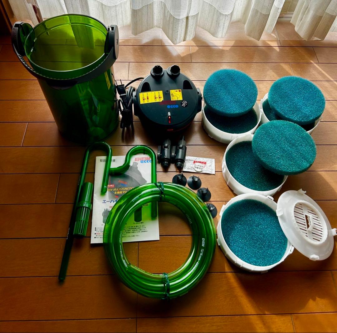 エーハイムエコフィルター2235 ＋ サブフィルター2215 ＋ ダブルタップ等