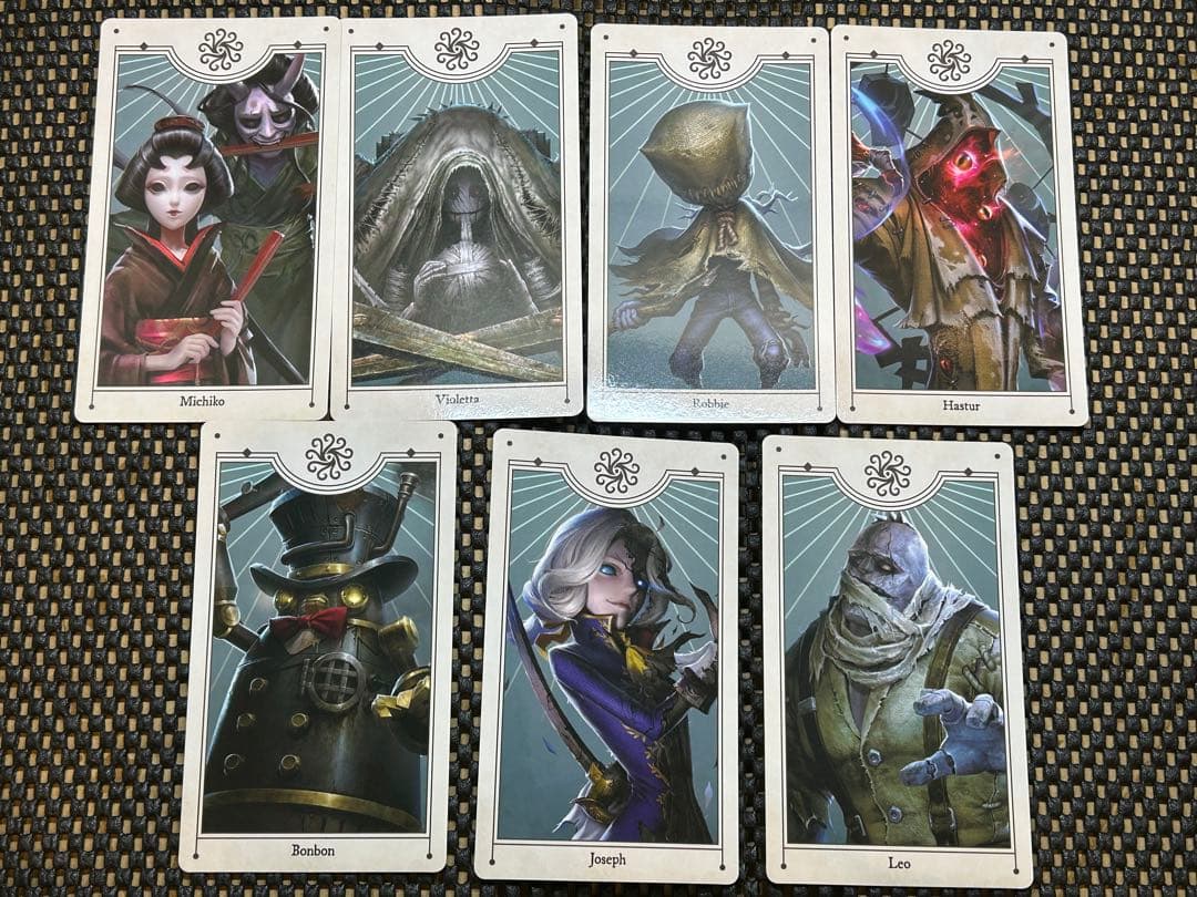 第五人格 タロットカード　ジョセフ　美智子　ヴィオレッタ　ハスター　ボンボン