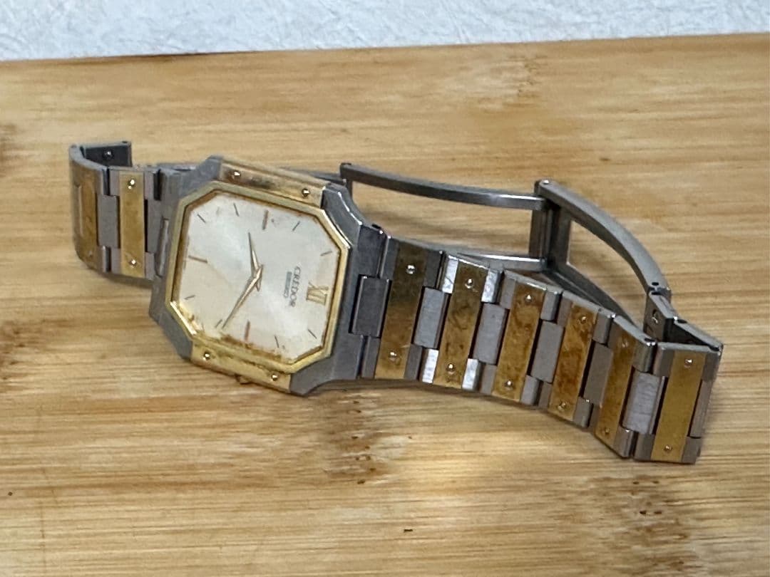 18K/14K金無垢 セイコー クレドール 9300-5320 希少 腕時計