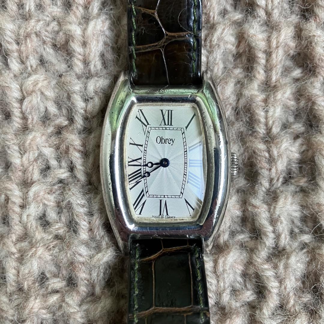 専用　2つセット　オブレイ　メンズ　時計　シルバー　 純正　Obrey 　銀無垢