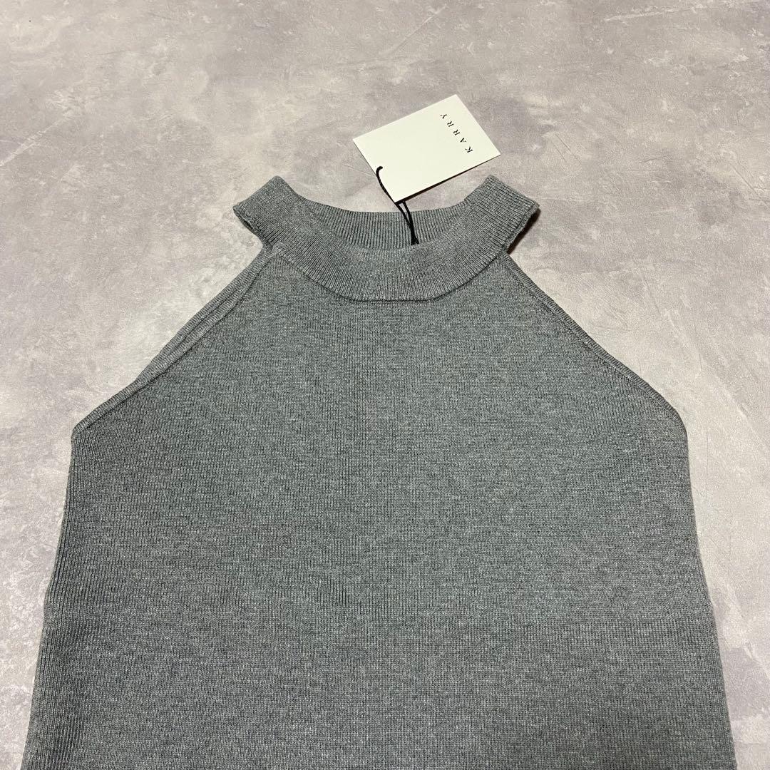 【未使用】KARRY American sleeve tank リブタンクトップ