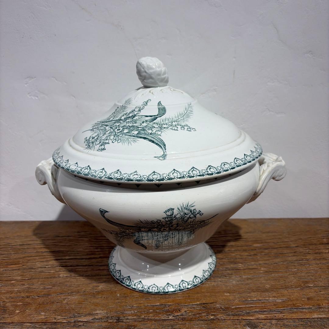 フランスアンティーク　サンタマン　ミュゲ 鈴蘭　ST.AMAND スーピーエール