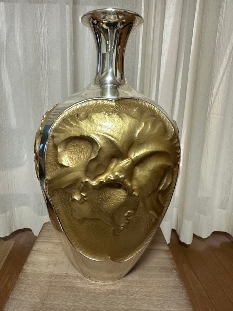 値下げ‼️‼️純銀刻印入り遠藤兆映作花瓶