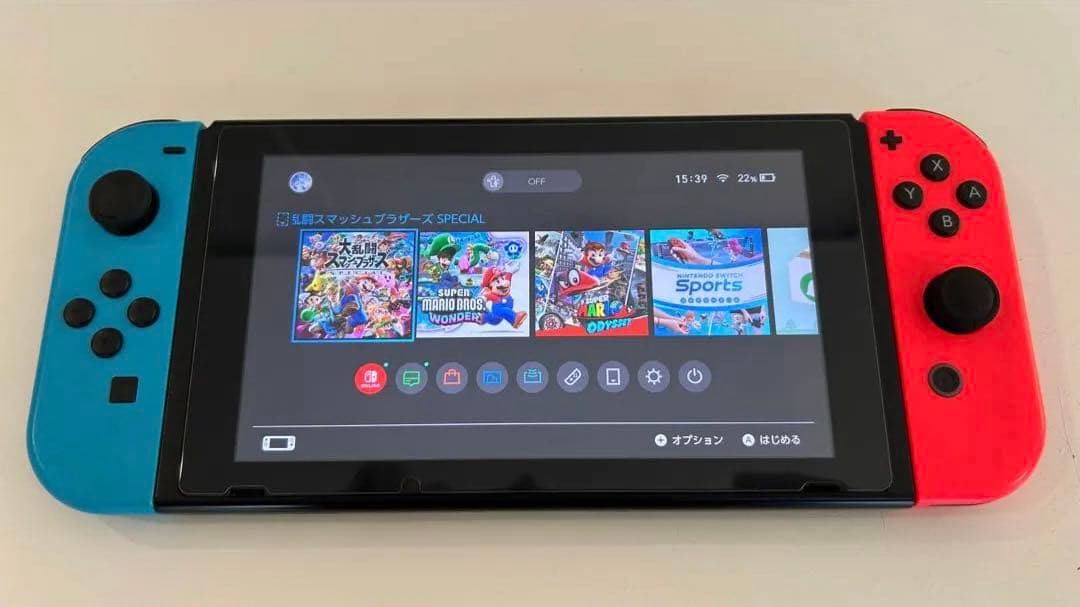 Nintendo Switch 本体 青/赤＋付属品＋箱付き