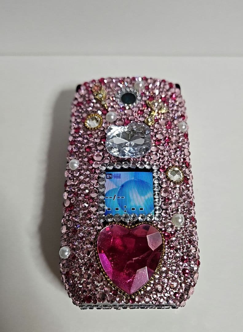 【ハート③】デコ電/平成レトロ/ガラケー/ギャル/GAL/キティ/凸電