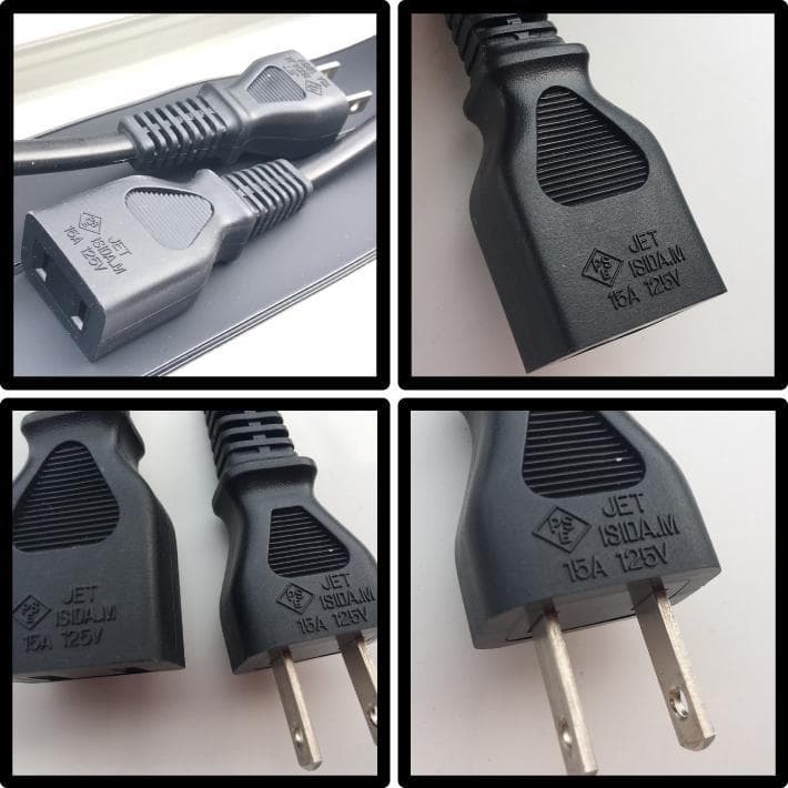 世界で一番薄い0.9mm 電源コード フラットコード 2m 白