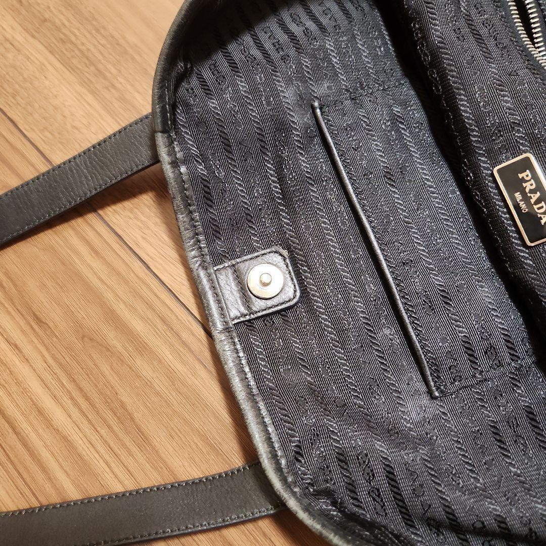 プラダ★★PRADA ブラック トートバッグ ナイロン トライアングルロゴ