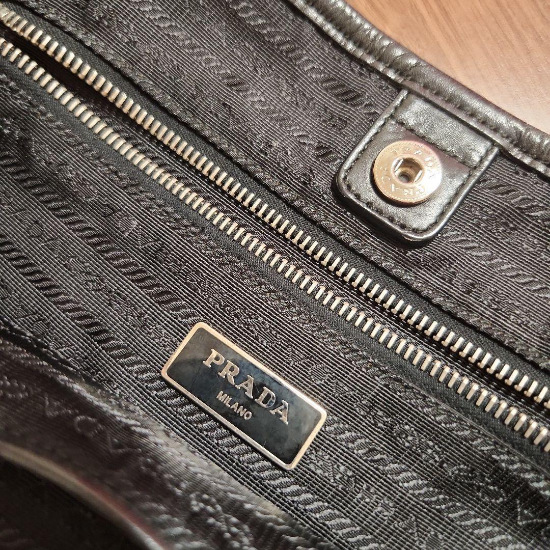 プラダ★★PRADA ブラック トートバッグ ナイロン トライアングルロゴ