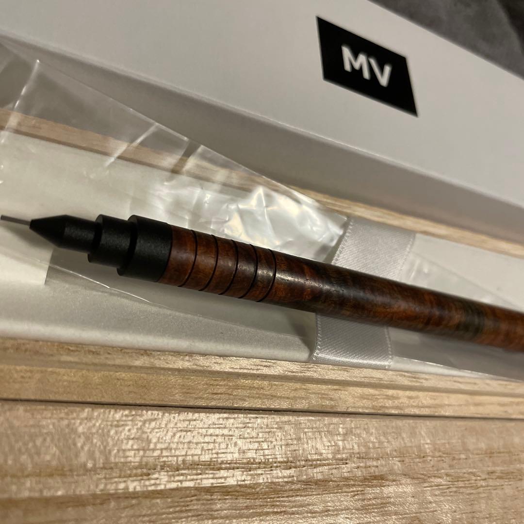 マーベラスウッド シャープペンシル 0.5mmシャムローズウッドカーリー(2色)