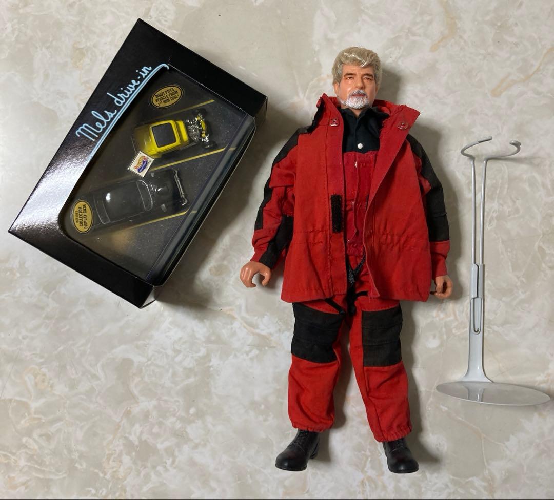 ホットウィール　アメリカングラフィティー　未開封+ ルーカス風カスタムフィギュア