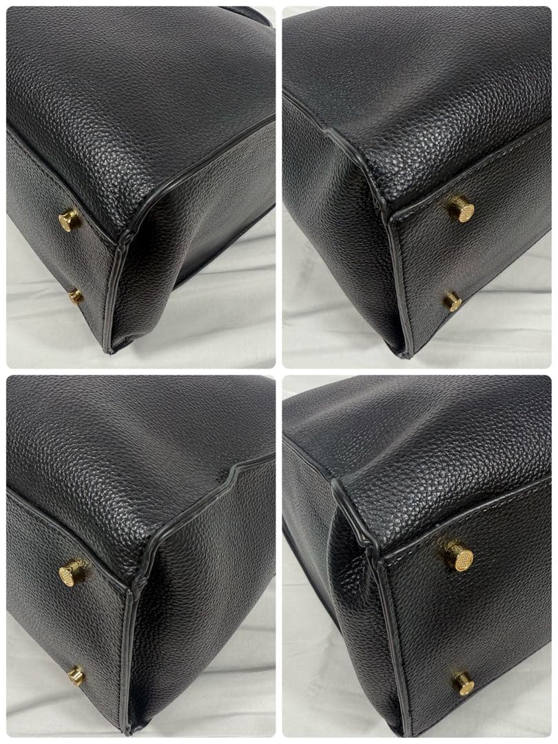 【極美品】スローブイエナ ハンド トートバッグ 底鋲 大容量 A4 2way 黒