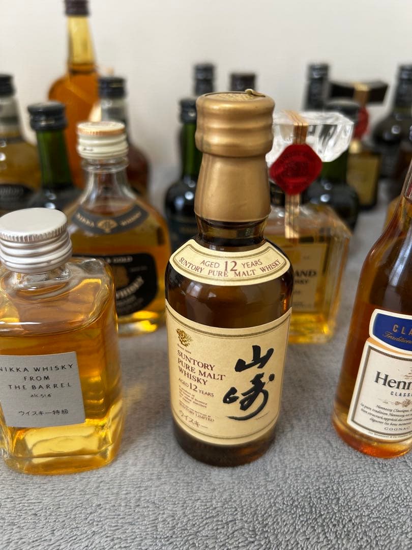 ウイスキー & ブランデー　ミニボトルセット