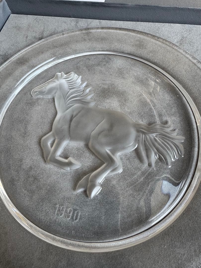 ラリック限定品　イヤープレート駿馬
