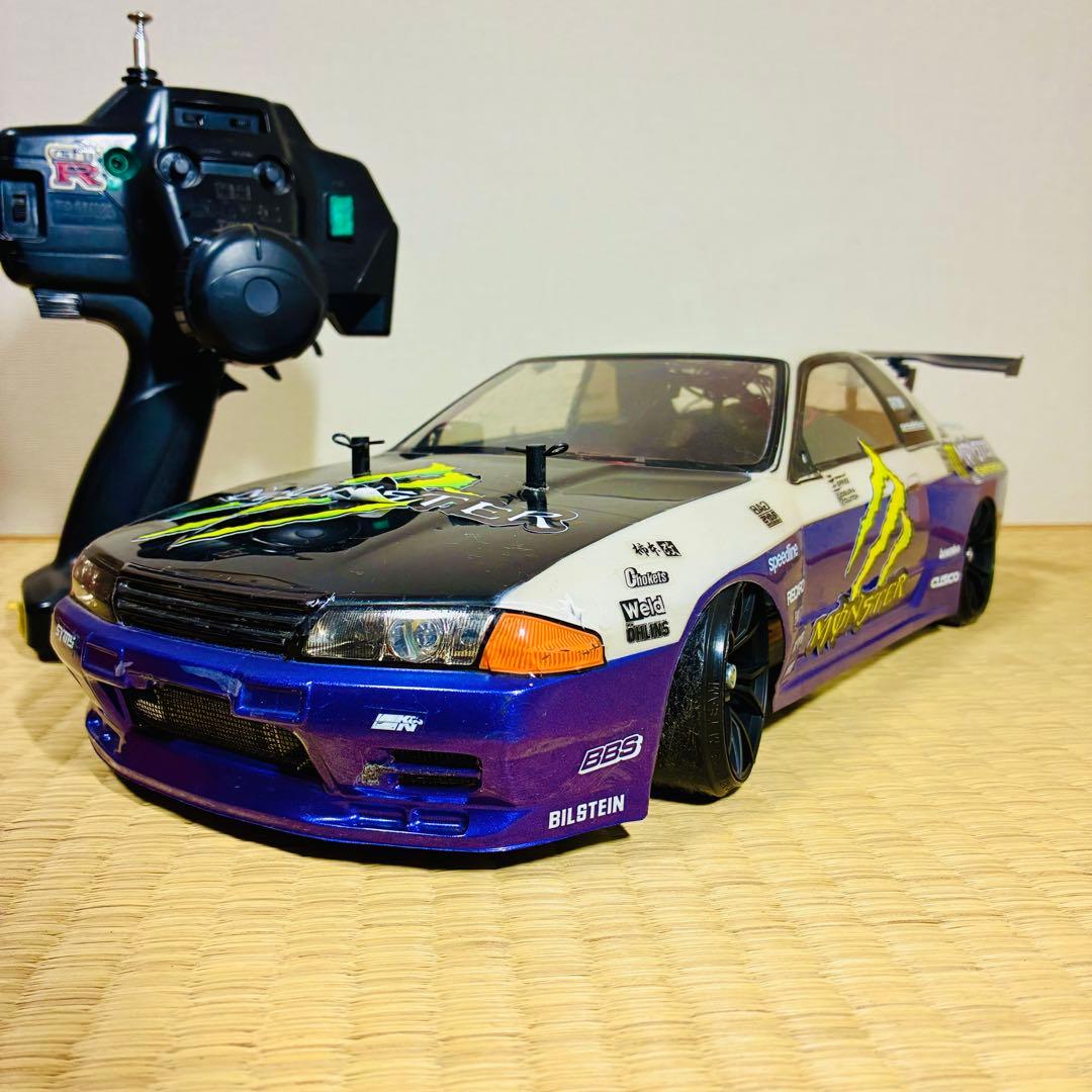 【このまま使用可】ラジコン ドリフト　R32 スカイライン シャーシ フルセット