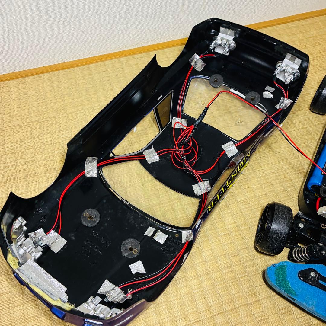 【このまま使用可】ラジコン ドリフト　R32 スカイライン シャーシ フルセット
