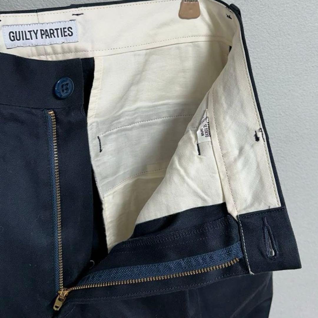 WACKO MARIA チノトラウザーズ パンツ ネイビー