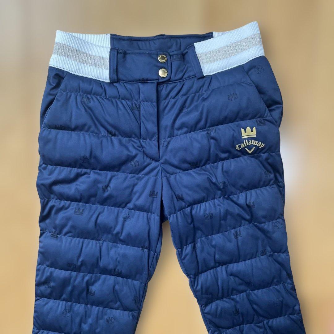 Callaway レディース ゴルフパンツ ネイビー　中綿　暖パン　M 防寒