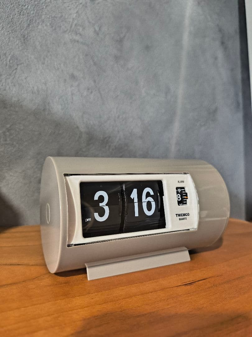 TWEMCO デジタルアラーム時計 AP-28 グレー