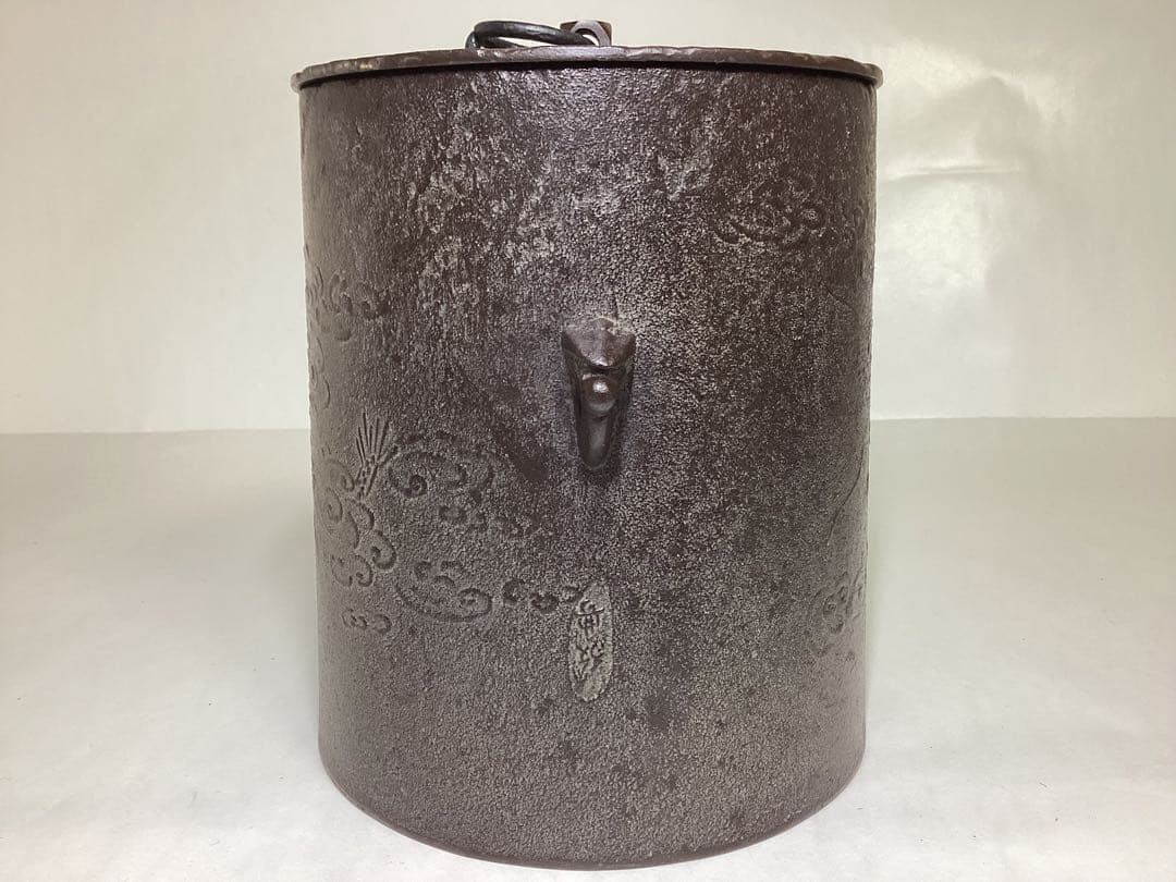 雲龍釜 高橋敬典 木箱入 茶道具 古物品