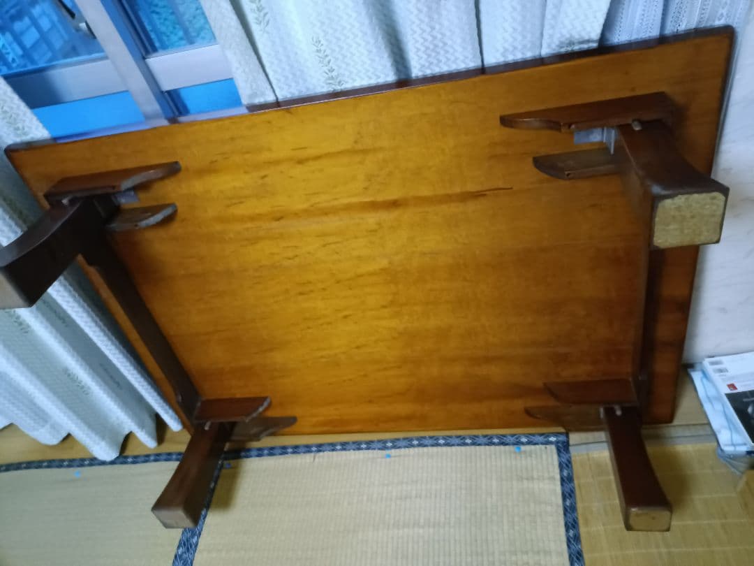 木製折りたたみ座卓 約84cm x 118cm