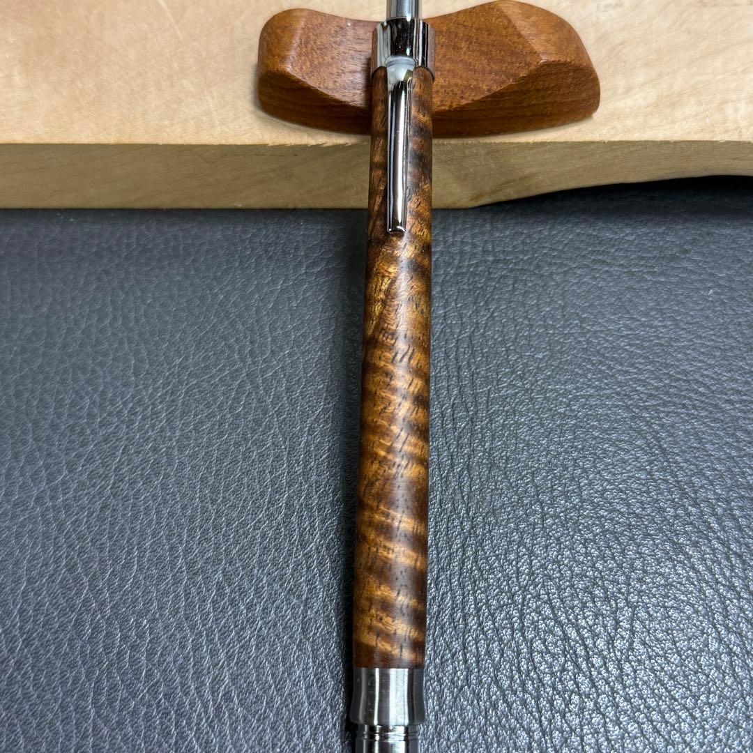 196ハワイアンコアカーリー　木製シャーペン　濃色　最強低重心R ステンレス