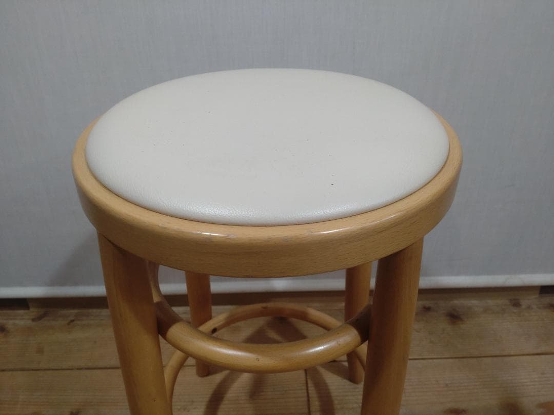 秋田木工　曲木スツール　ブナ材　カウンターチェア　高さ51㎝　2脚セット