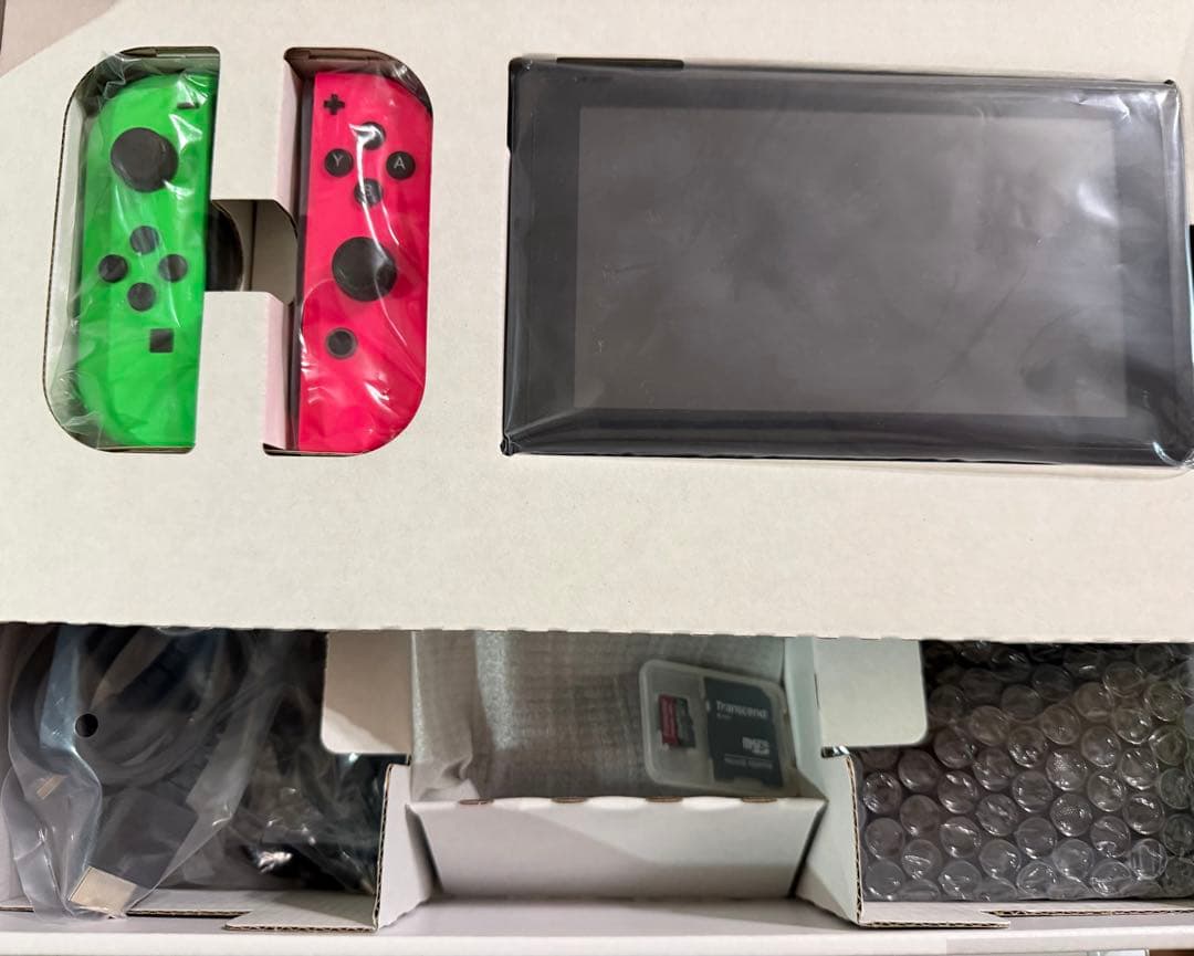 スイッチ本体 スプラトゥーン2デザイン＋ポーチ＋SDXCカード128GB