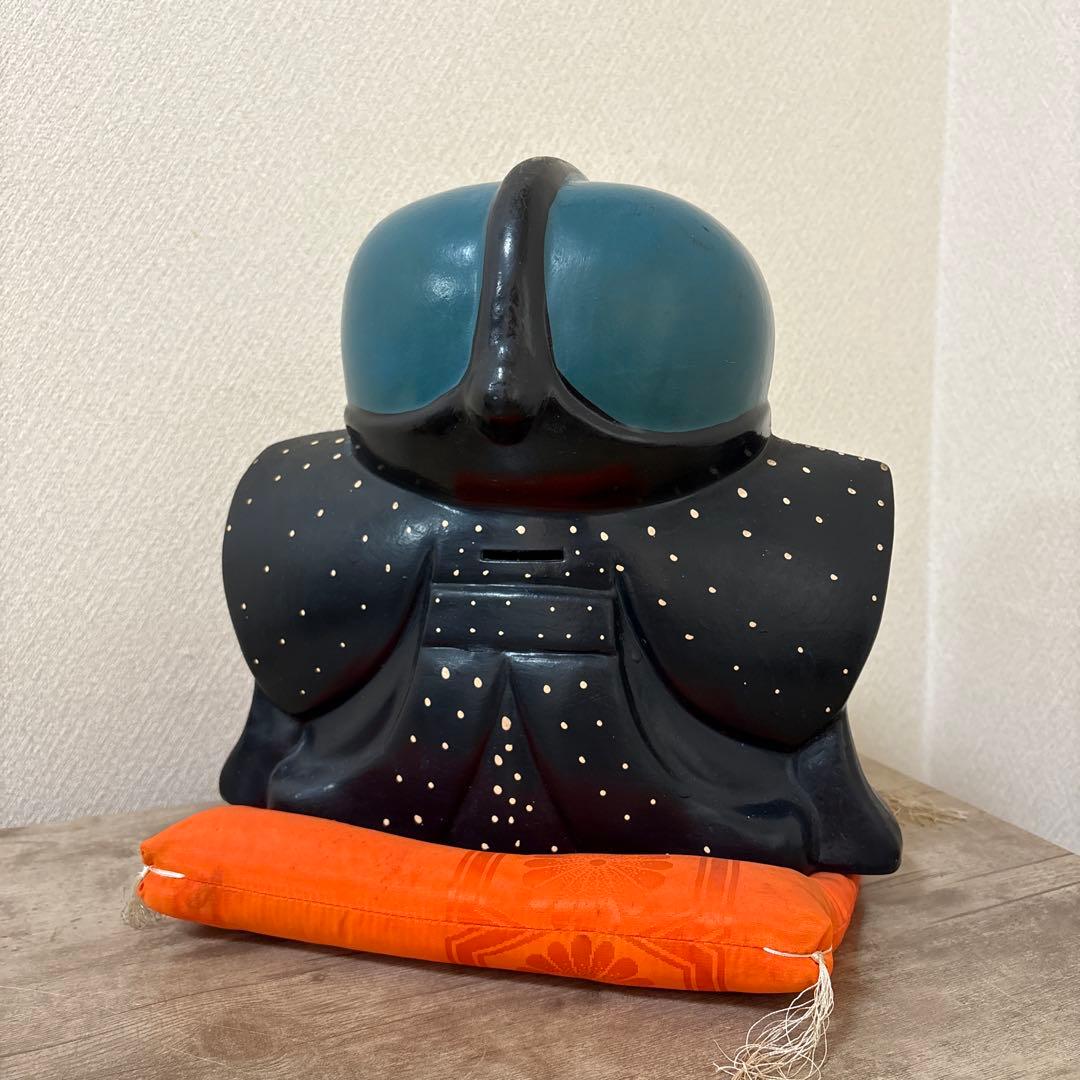 時代福助人形　縁起　手描き　招福置物　珍品〈検 招き猫　こけし　七福神　常滑焼