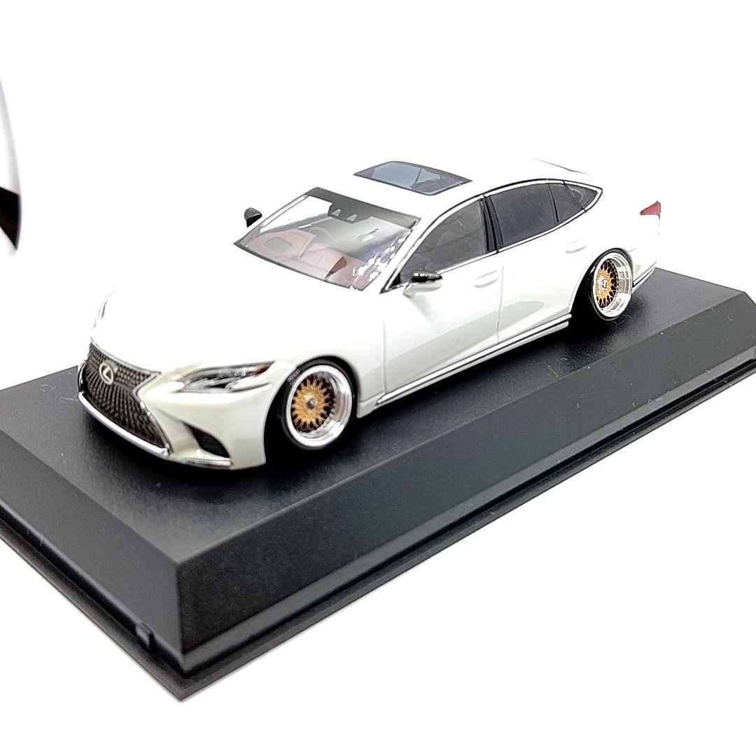 京商 ミニカー レクサス LS500 バージョンL ソニッククウォーツ BBS
