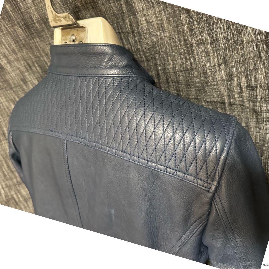 定価132000円 AKM wjk高級ライン　カウレザーシングルライダース　M