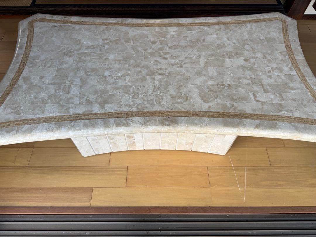 【専用】曲線デザイン 大理石テーブル