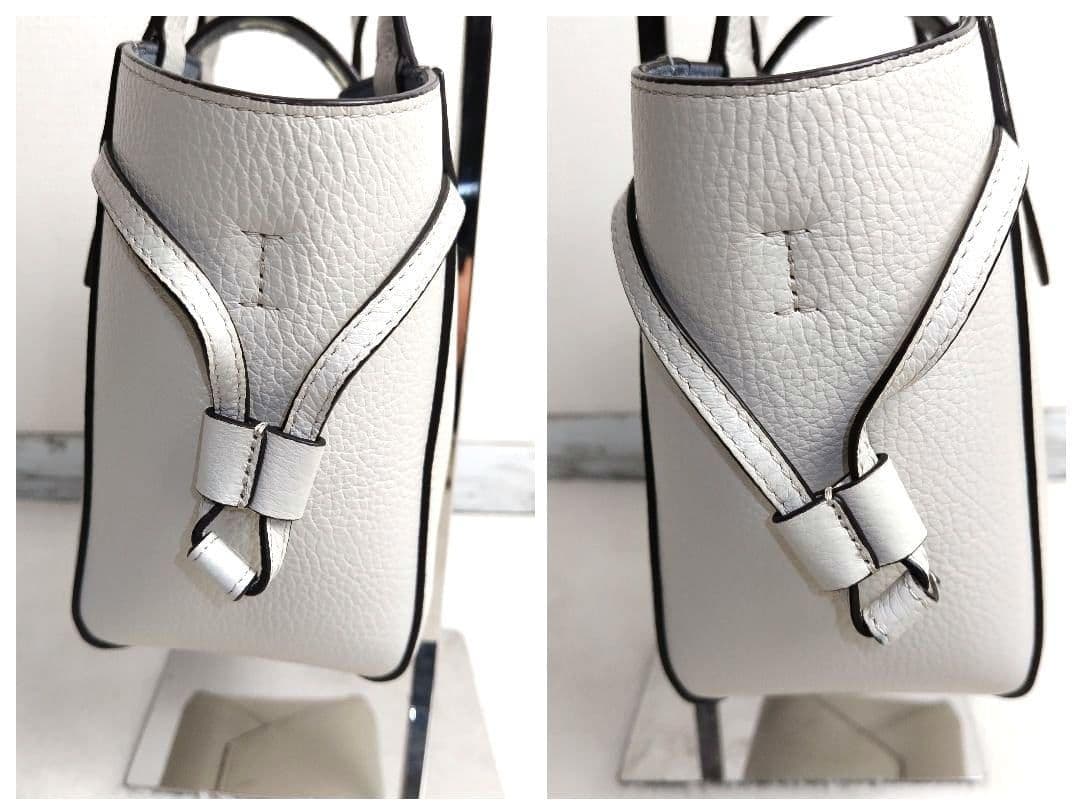 ✨美品✨FURLA　ミニネット　ショルダーバッグ　レザー　アイボリー　2way