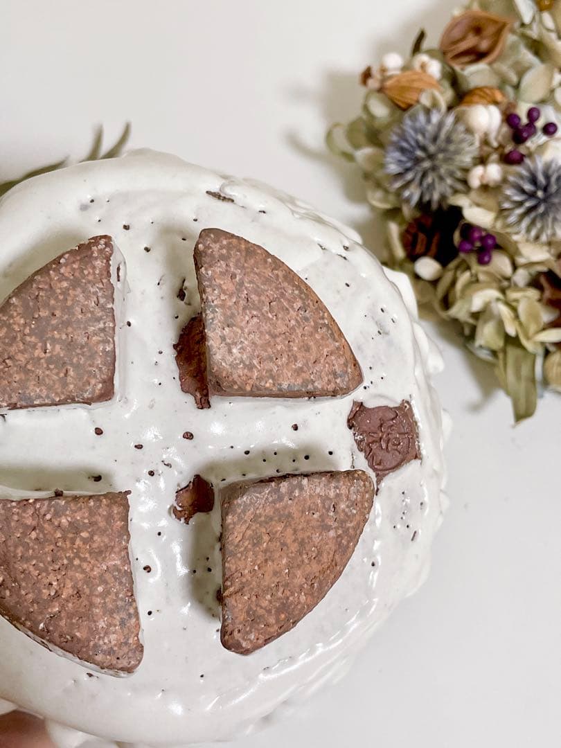 萩焼　山根清玩　鬼萩　割高台　新品　光彩庵　抹茶碗　陶器