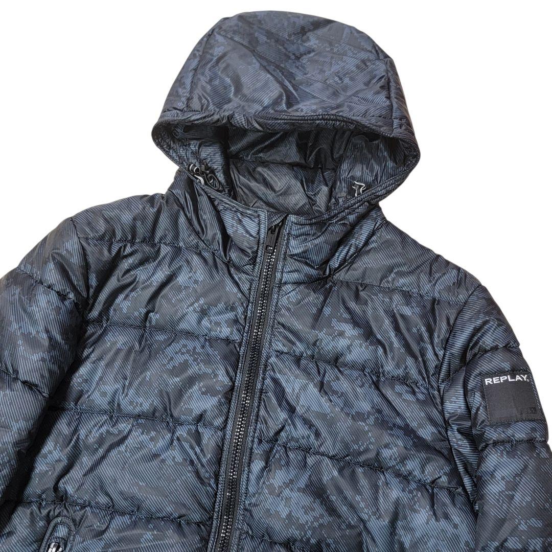ほぼ未使用 超軽量 リプレイ 別注サーモア 中綿 フーディージャケット