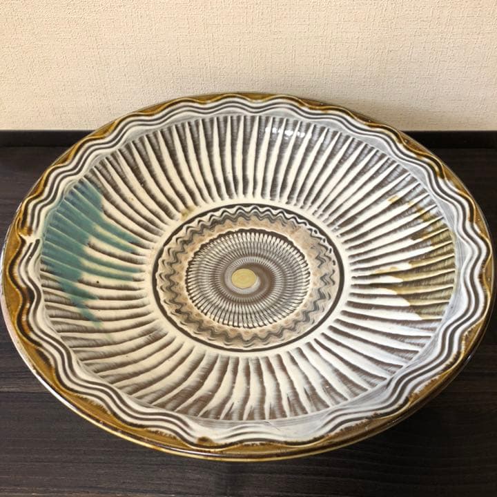 小鹿田焼(おんたやき) 【重要無形文化財】大皿　40センチ