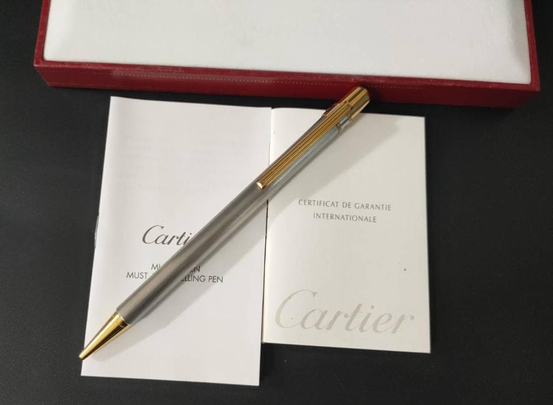 Cartier サントス ドゥ カルティエ ボールペン　シルバー　ゴールド