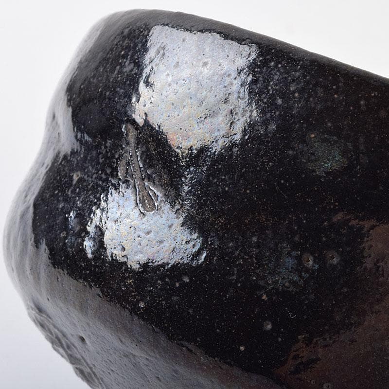 茶道具　楽吉左衛門　黒楽茶碗　共箱　M　R9210