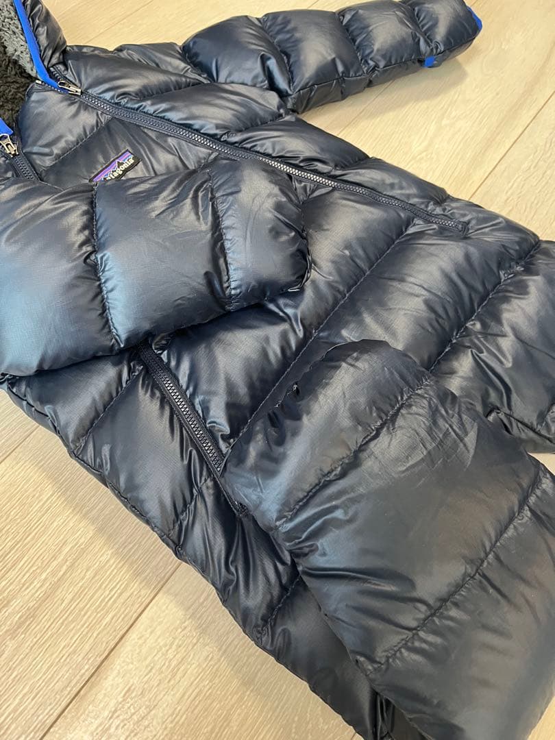 patagonia ダウン ジャンプスーツ 18-24M ネイビー