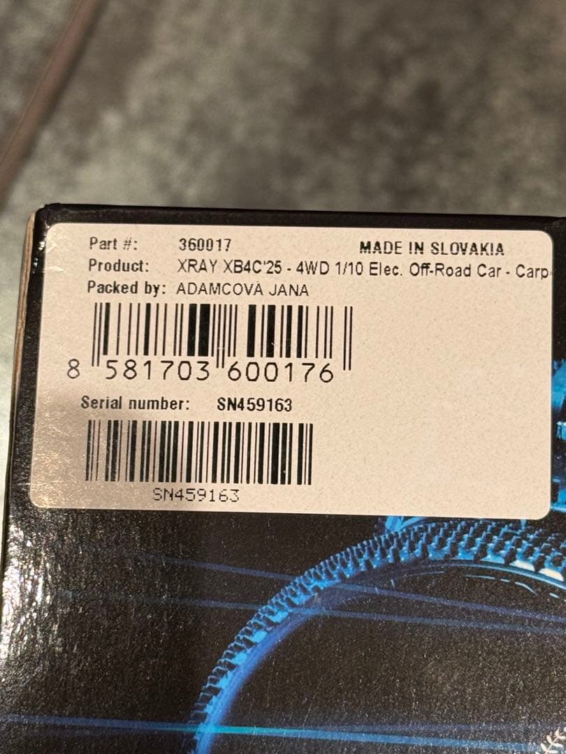 XRAY XB4 2025 carpet 新品未開封