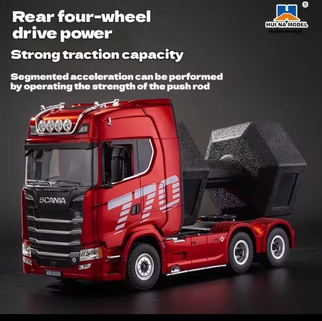 HUI NA スカニア1/18 770 S V8トレーラーヘッド　レッド