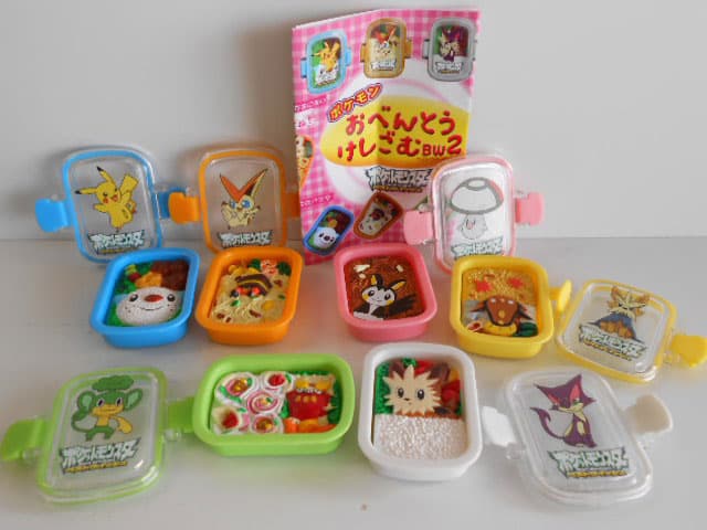 ♯Ivc27BjポケモンおべんとうけしごむBW1＆2フルコンプ12種
