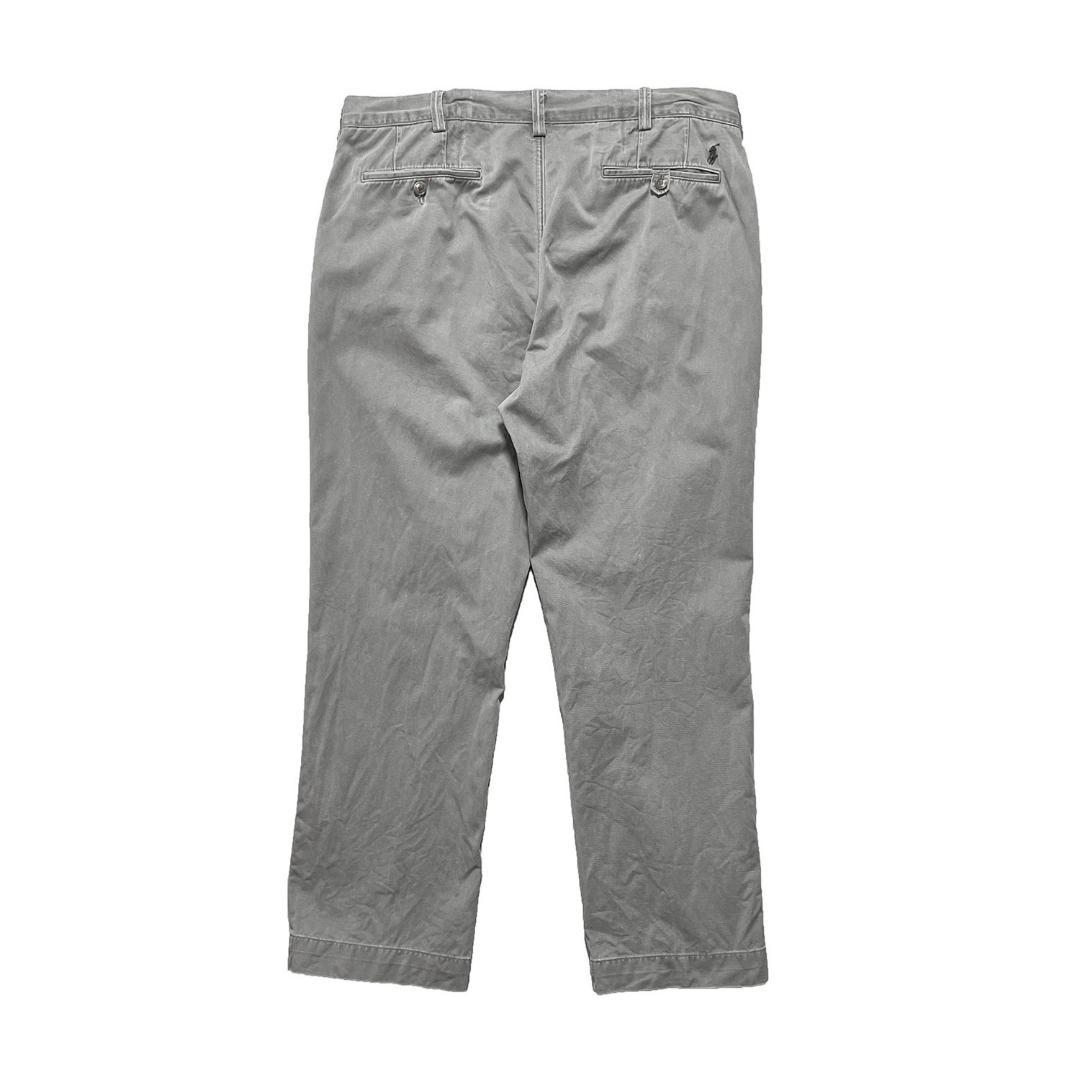 古着 ポロ ラルフローレン コットン チノ スラックス ポロチノ グレー
