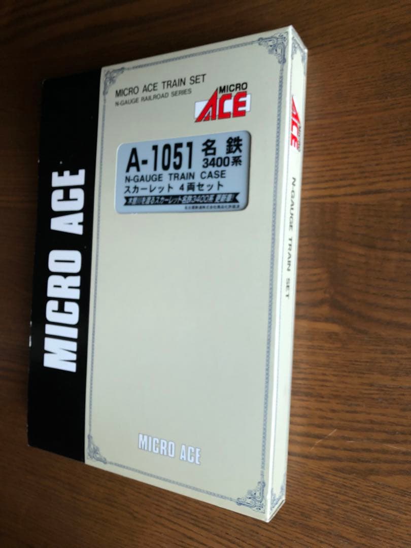 鉄道模型A1051名鉄3400系 (いもむし) スカーレット 4両セット)
