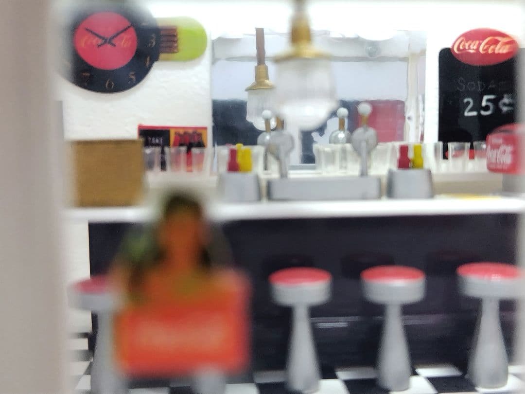 【✿逸品】ダンバリーミント　コカコーラショップ 50‘ダイナー ジオラマ